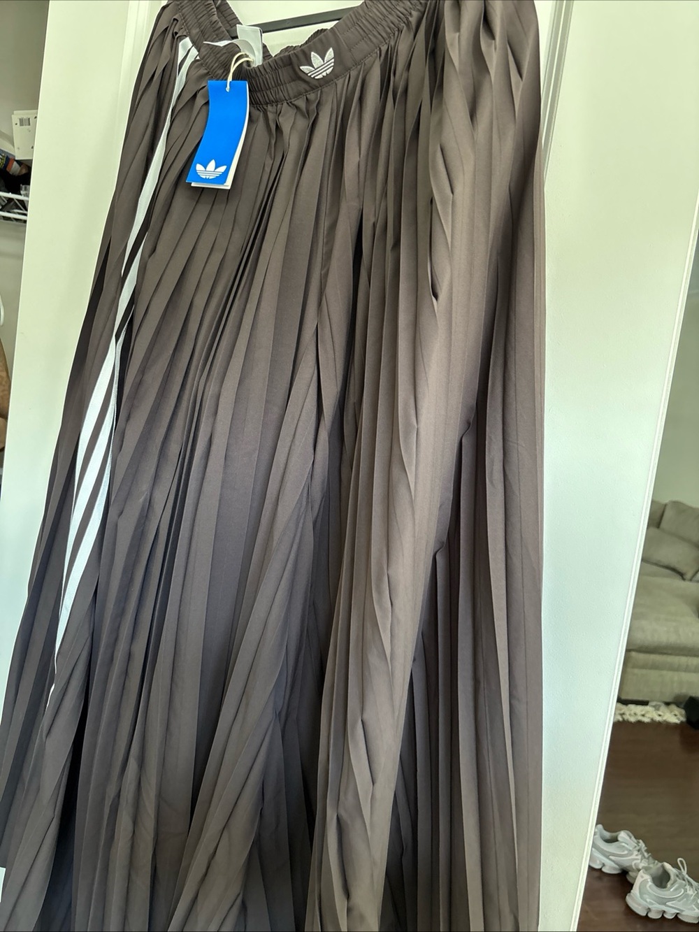 Adidas palazzo pants dark brown - Picture 2 of 6